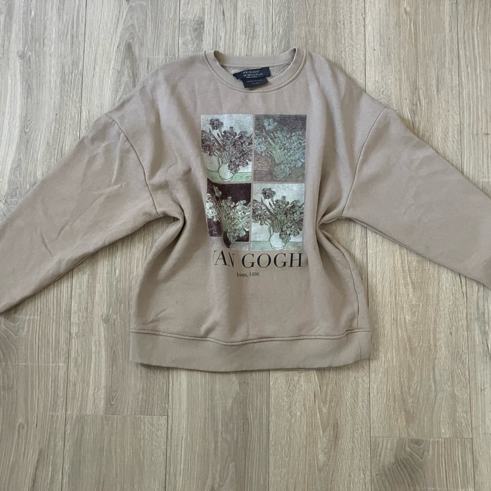 Van Gogh Graphic Tan Sweatshirt